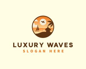 Beach Getaway Travel logo design