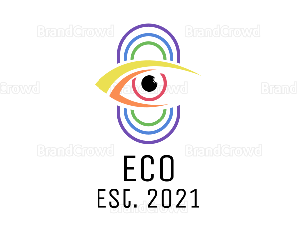 Multicolor Eye Surveillance Logo