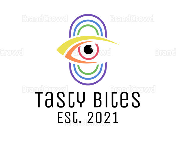 Multicolor Eye Surveillance Logo