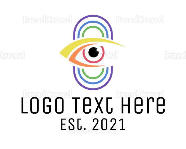 Multicolor Eye Surveillance Logo