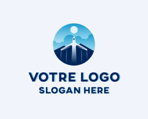 Travel Plane Vacation logo design
