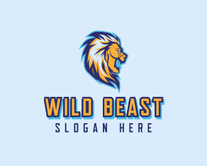 Wild Lion Animal logo design