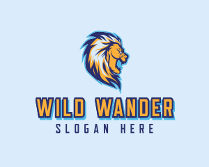 Wild Lion Animal logo design