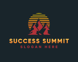 Outdoor Summit Sunset logo design