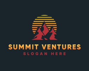 Outdoor Summit Sunset logo design