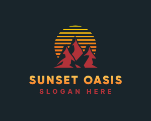 Outdoor Summit Sunset logo design