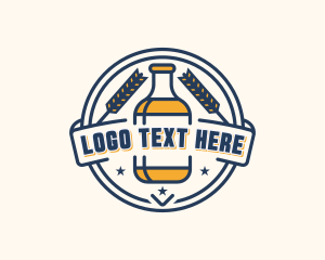 Weizen Glass - Malt Beer Bar logo design