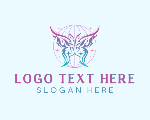 Insect - Butterfly Fashion Beauty logo design