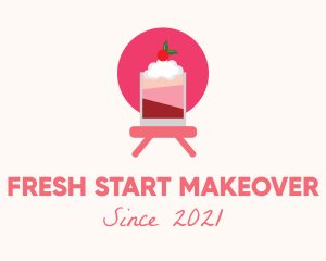 Pink Berry Parfait logo design