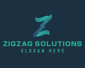 Green Gradient Letter Z  logo design