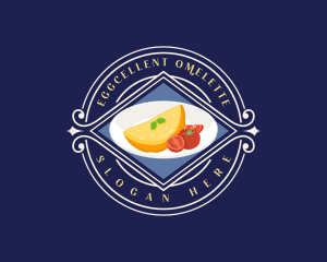 Omelette - Omelette Breakfast Plate logo design