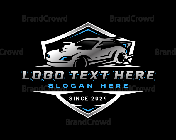 Racing Car Automotive Logo