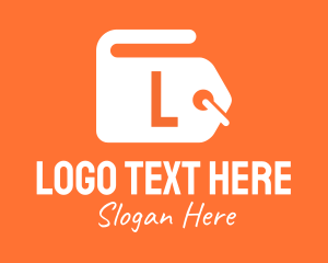 Discount - Discount Wallet Price Tag Lettermark logo design