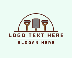 Dig - Landscaping Mining Shovel logo design