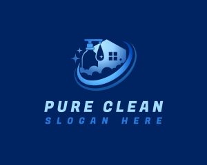 Cleaning Soap Dispenser logo design