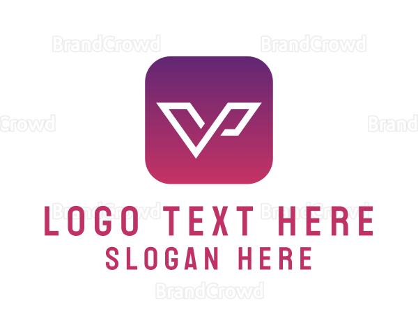 Letter V App Logo