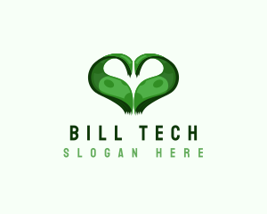 Bill - Heart Dollar Bill logo design