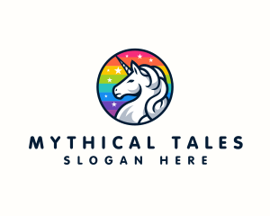  Mythical Creature Unicorn logo design