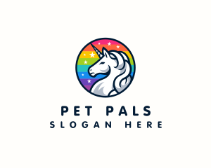  Mythical Creature Unicorn logo design