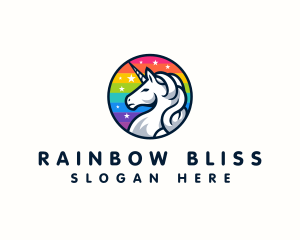 Lgbtq - Mythical Creature Unicorn logo design