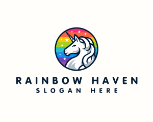  Mythical Creature Unicorn logo design