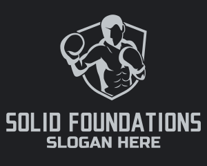 Boxing Gym Trainer Logo