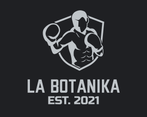 Man - Boxing Gym Trainer logo design