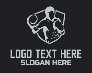 Boxing Gym Trainer Logo