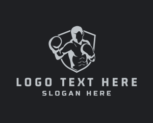 Boxing Gym Trainer logo design