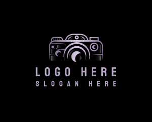 Black Camera - Camera Lens Photography logo design