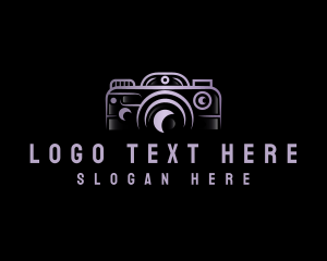 Vlogger - Camera Lens Photography logo design