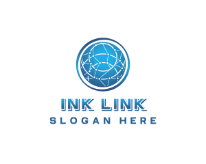 Digital Network Link logo design