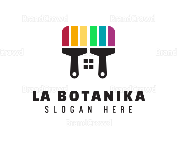 Rainbow Paint House Logo