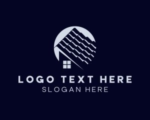Maintenance - Roof Wave Tiles logo design