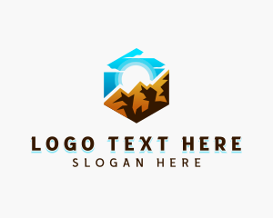 Badge - Nature Mountain Camping logo design