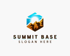 Nature Mountain Camping logo design