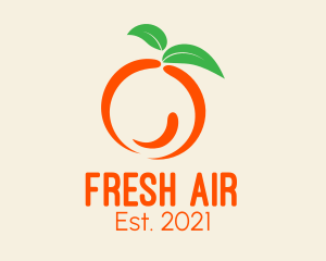 Healthy Orange Fruit  logo design