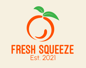 Juicer - Healthy Orange Fruit logo design