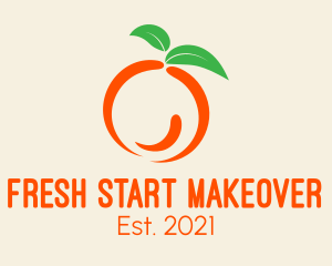 Healthy Orange Fruit  logo design