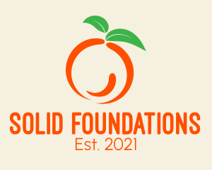 Juice - Healthy Orange Fruit logo design