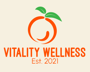 Healthy Orange Fruit  logo design