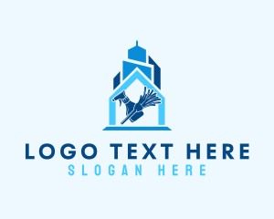 Housing - Home Property Cleaning Service logo design