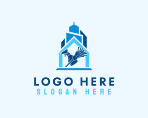 Village - Home Property Cleaning Service logo design