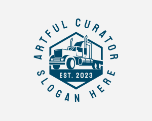 Cargo Forwarding Truck logo design