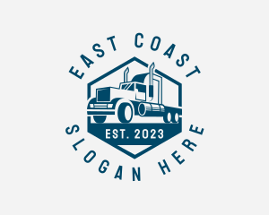 Cargo Forwarding Truck logo design