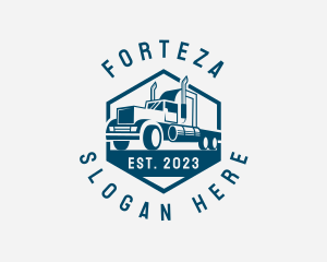 Cargo Forwarding Truck logo design