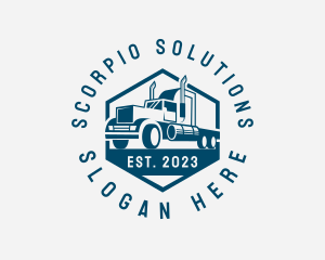 Cargo Forwarding Truck logo design