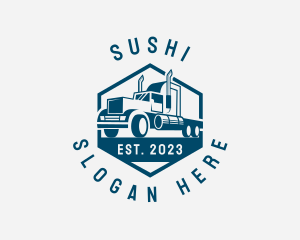 Cargo Forwarding Truck logo design