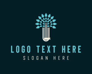 Tutoring - Book Tree Educational logo design