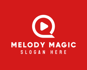 Stream - Media Player Letter Q logo design